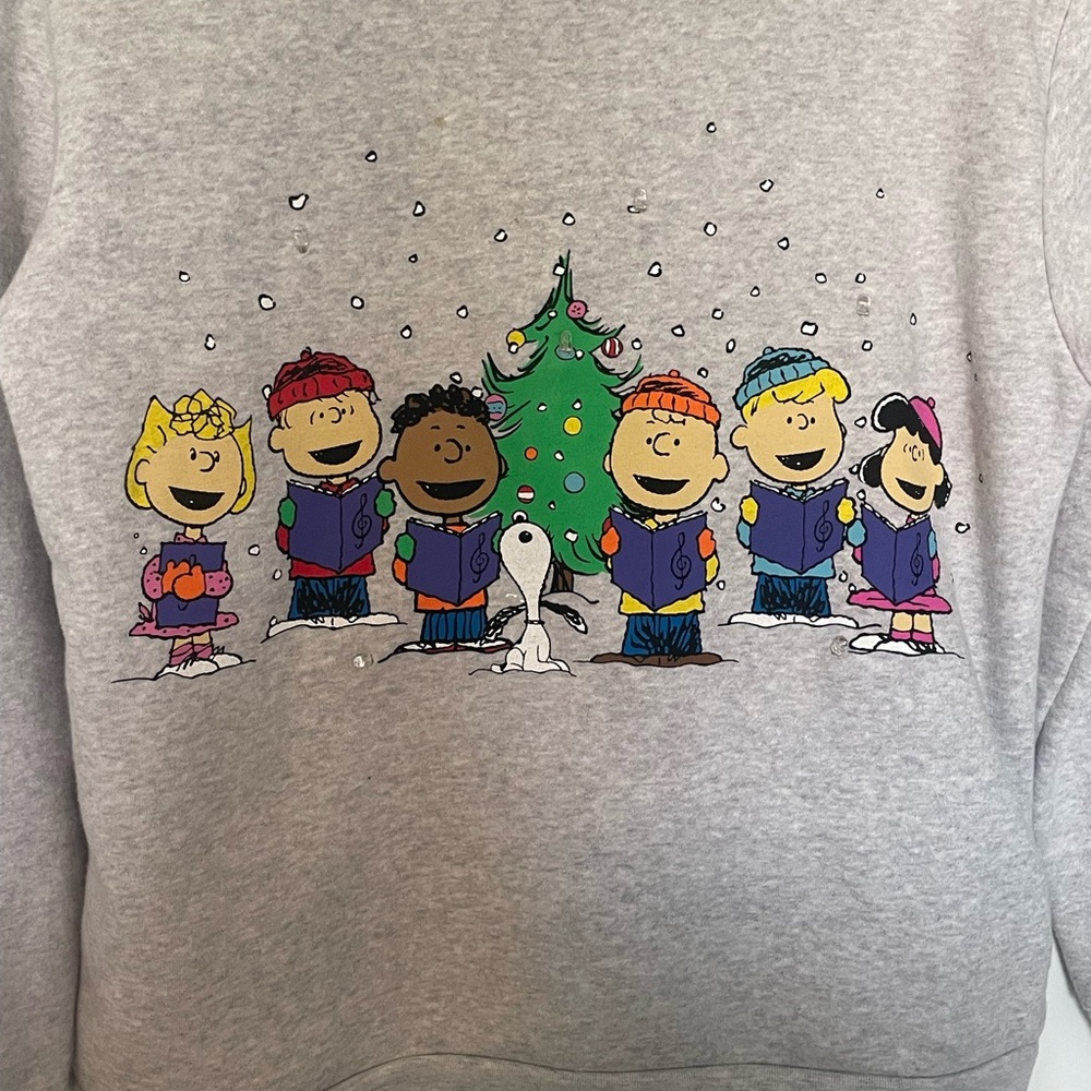 Peanuts holiday light up sweatshirt, size 12